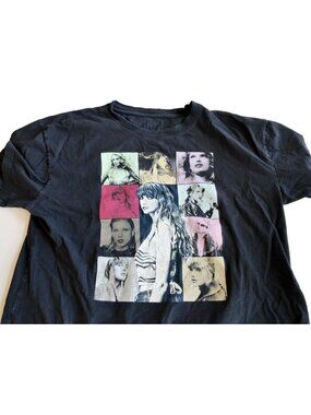 Official Taylor Swift Eras T Our T Shirt Size Large Black Short Sleeve READ